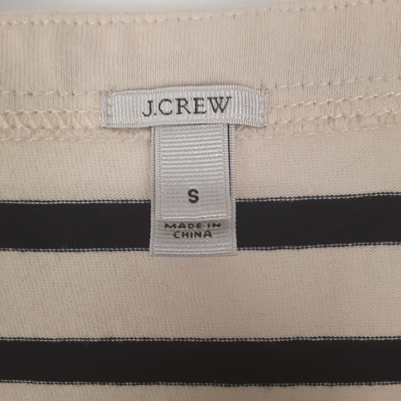 J. Crew Stripe Top With Embroidery Detailing Size Small - Picture 6 of 9